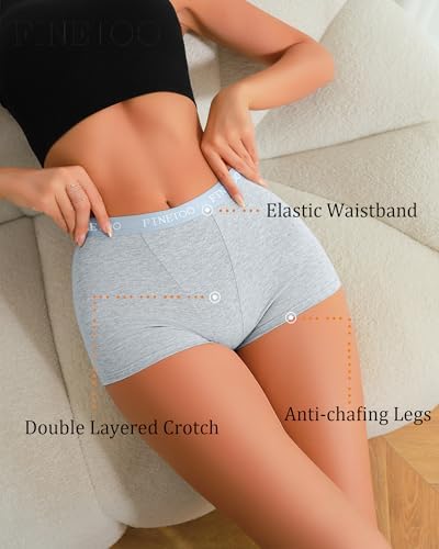 Vue 4 de Boxer Femme Coton Shorty