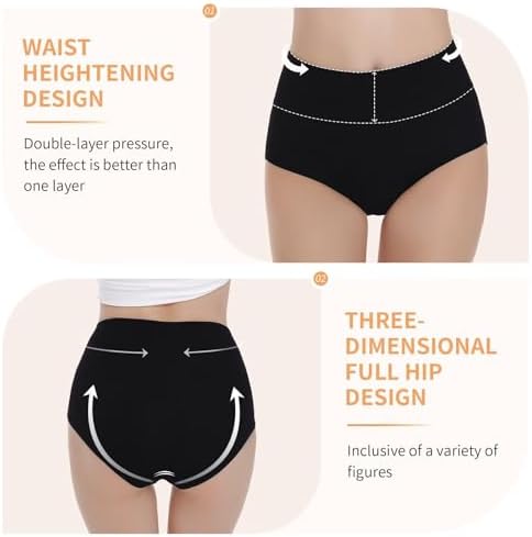 Vue 3 de Culotte Femme Coton Taille