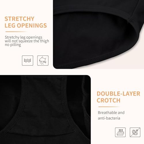 Vue 5 de Culotte Femme Coton Taille