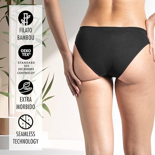 Vue 2 de Culotte Femme Bambou Pcs