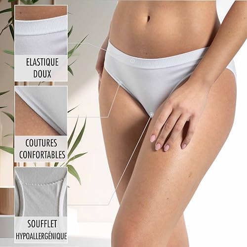 Vue 3 de Culotte Femme Bambou Pcs