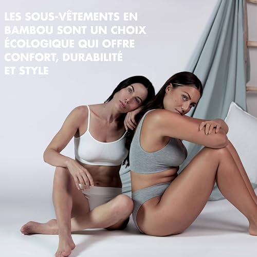 Vue 4 de Culotte Femme Bambou Pcs