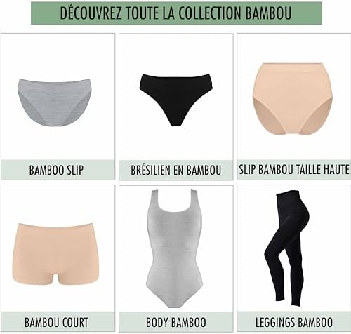 Vue 5 de Culotte Femme Bambou Pcs