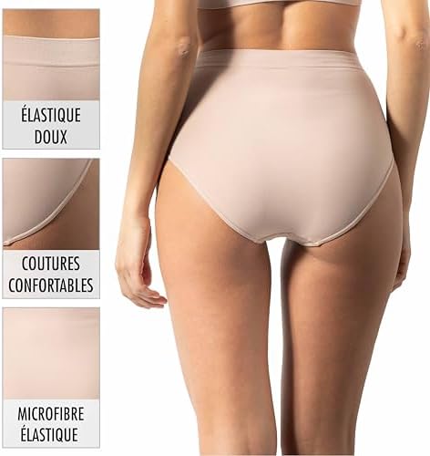 Vue 2 de Culotte Femme Taille Haute