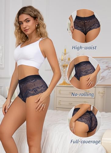 Vue 6 de Culotte Femme Dentelle Taille