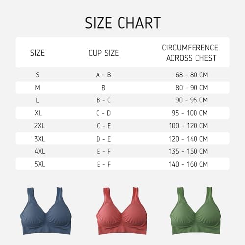 Vue 6 de Soutiensgorge Confortables Sans Fil