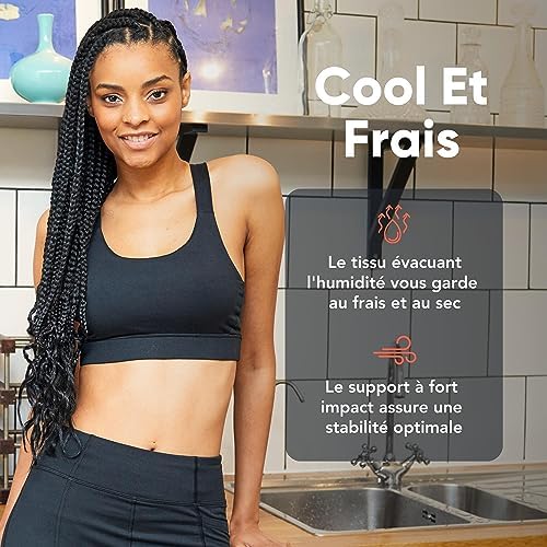 Vue 4 de Brassiere Sport Femme Soutiengorge