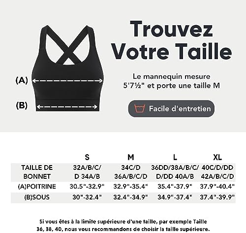 Vue 5 de Brassiere Sport Femme Soutiengorge