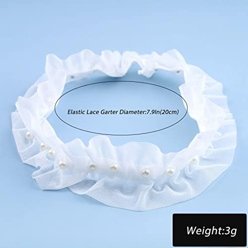 Vue 3 de Jarretiere De Mariage Pour