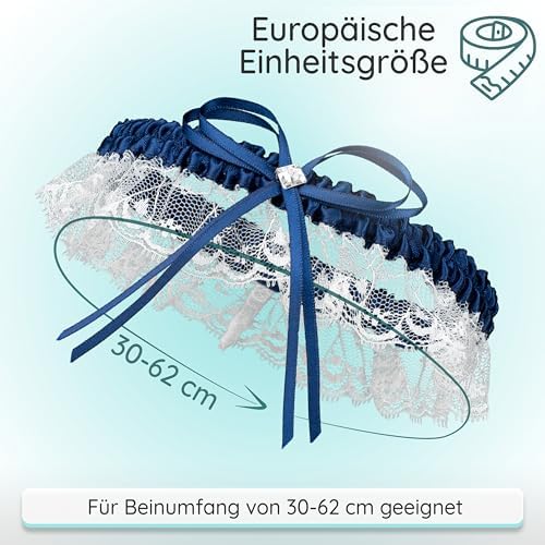 Vue 3 de Jarretiere De Mariee Pour