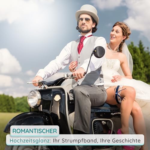 Vue 6 de Jarretiere De Mariee Pour