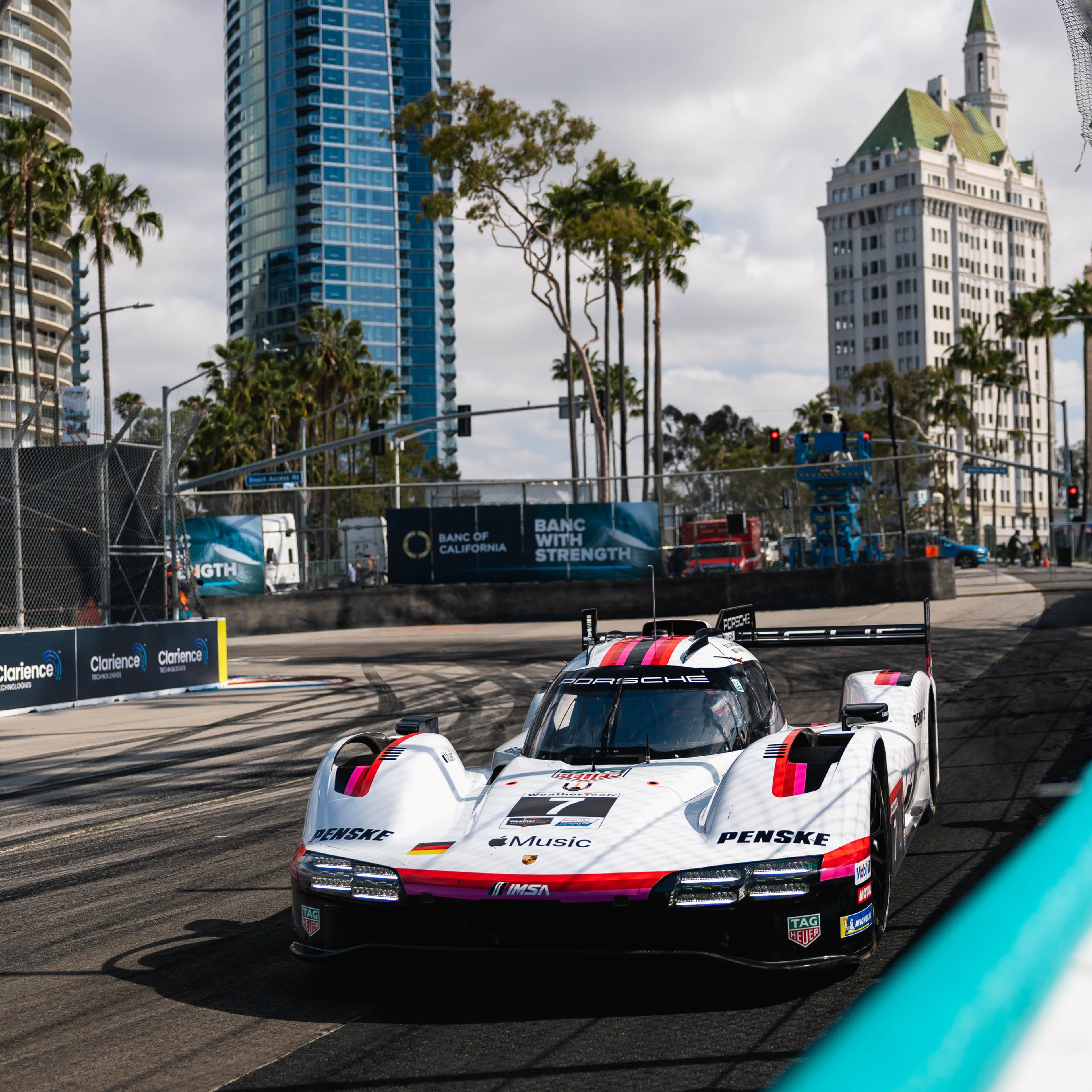 Porsche 963 with Apple Music Livery in Long Beach 2026
