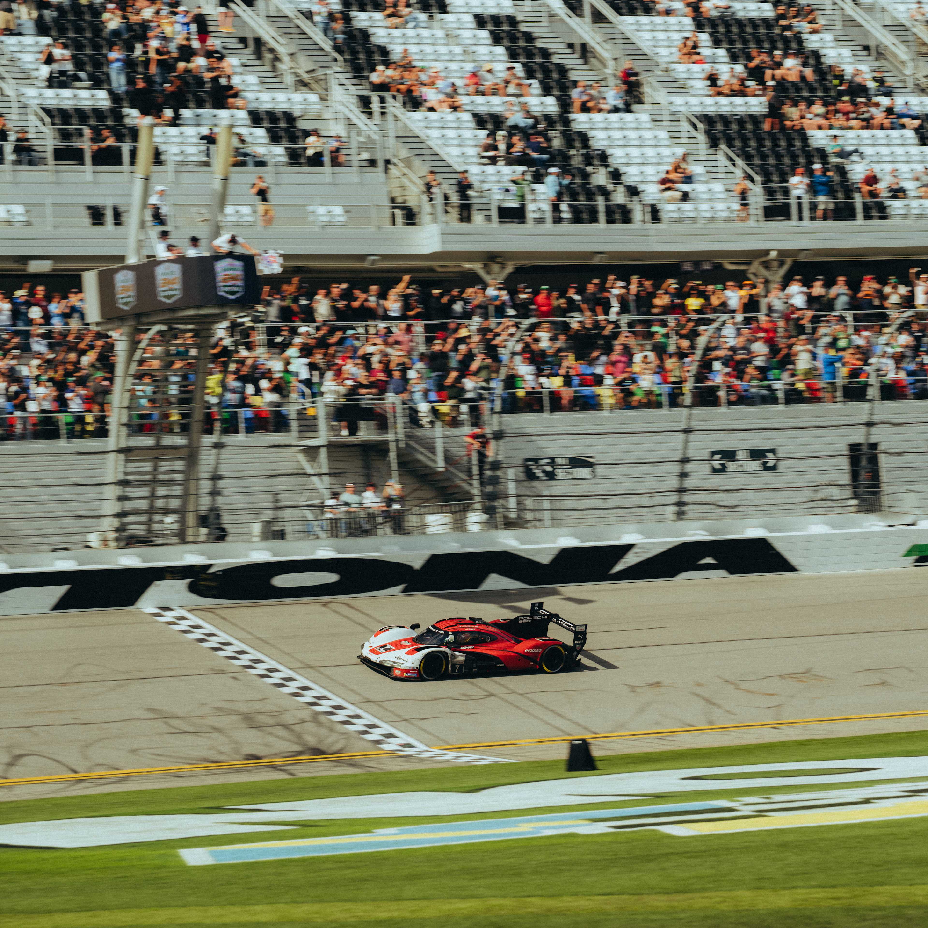 The car #7 from the Porsche Penske Motorsport Team 