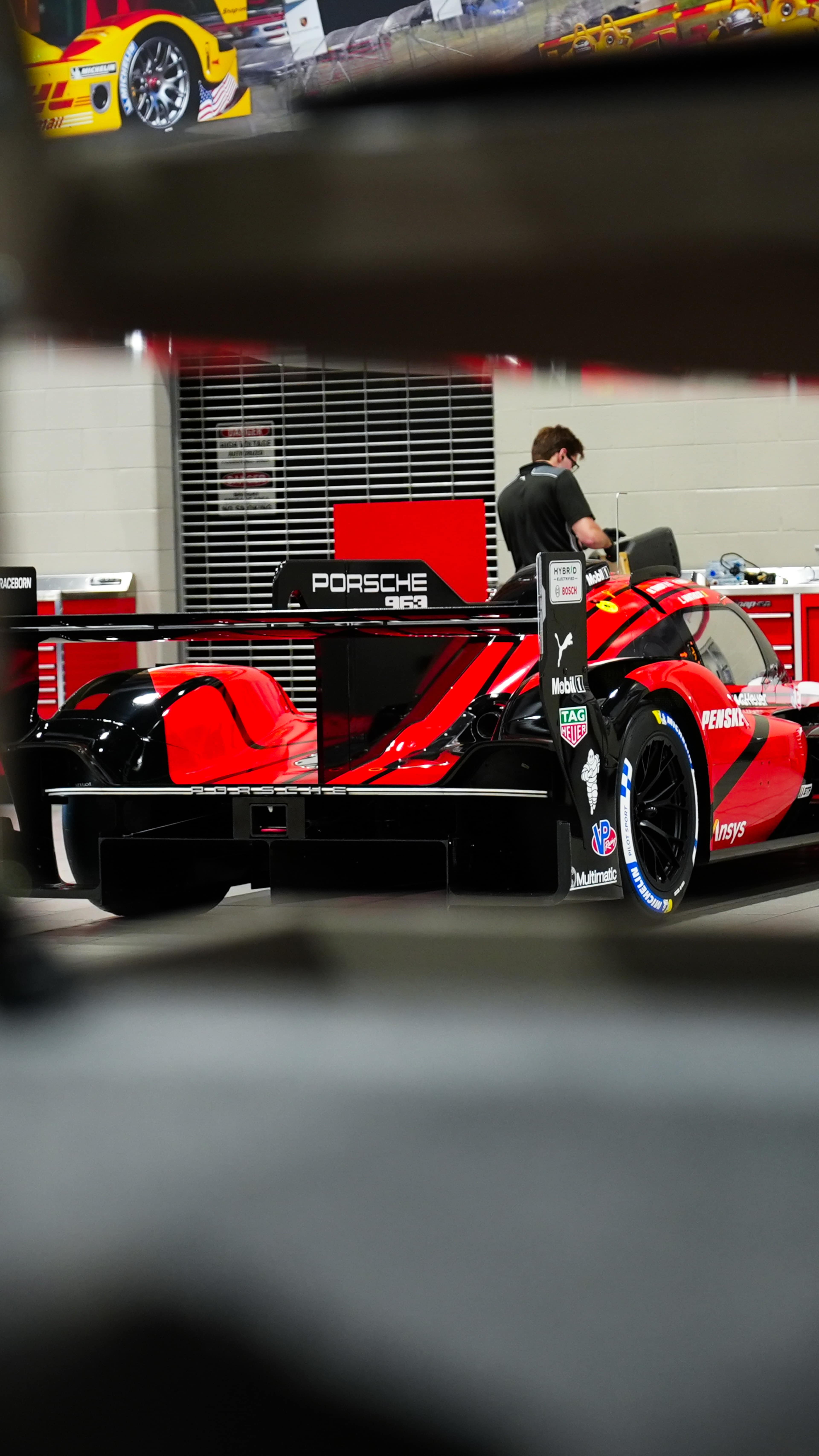 Porsche 963 in the workshop
