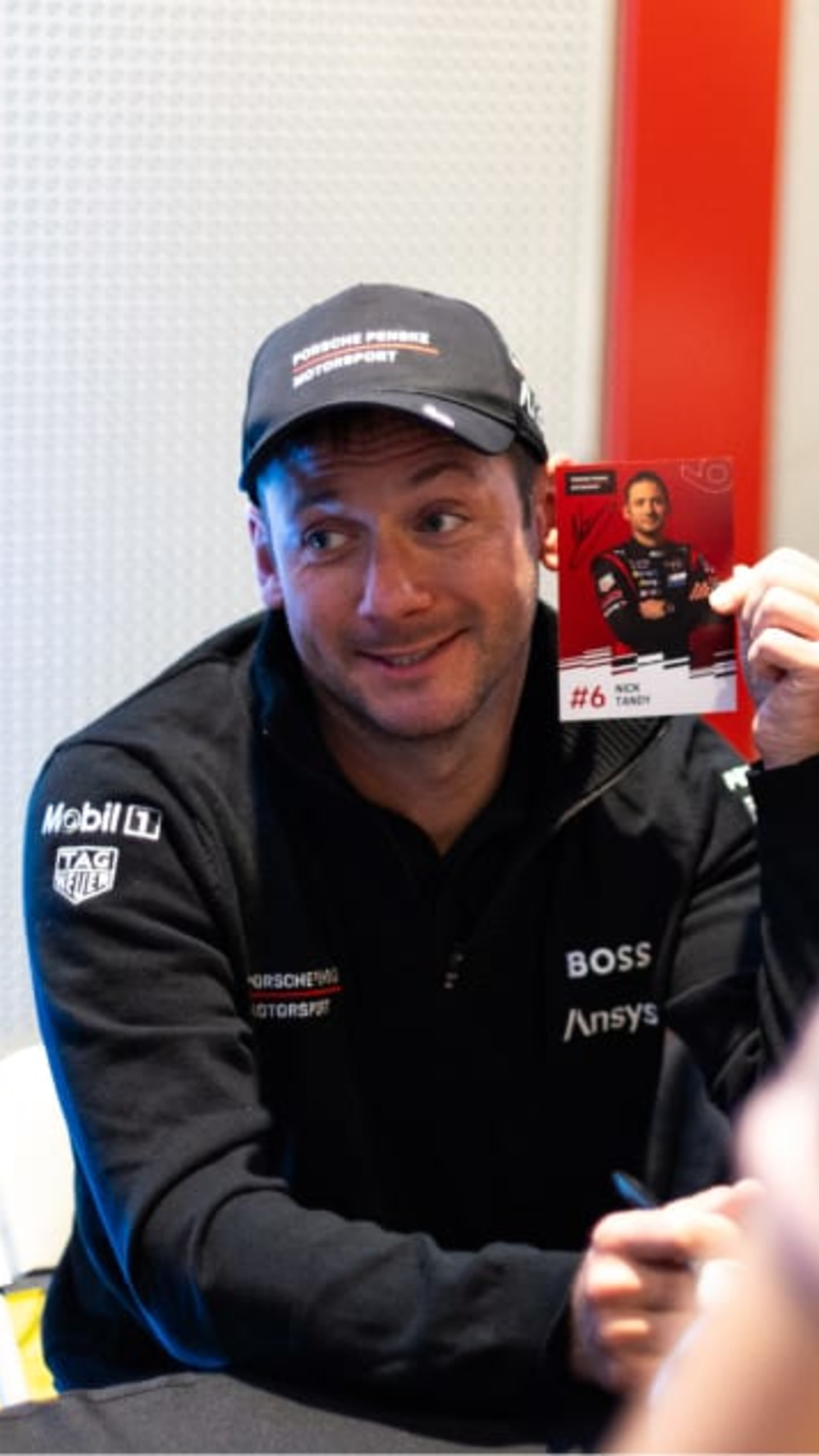 Nick Tandy signing autographs