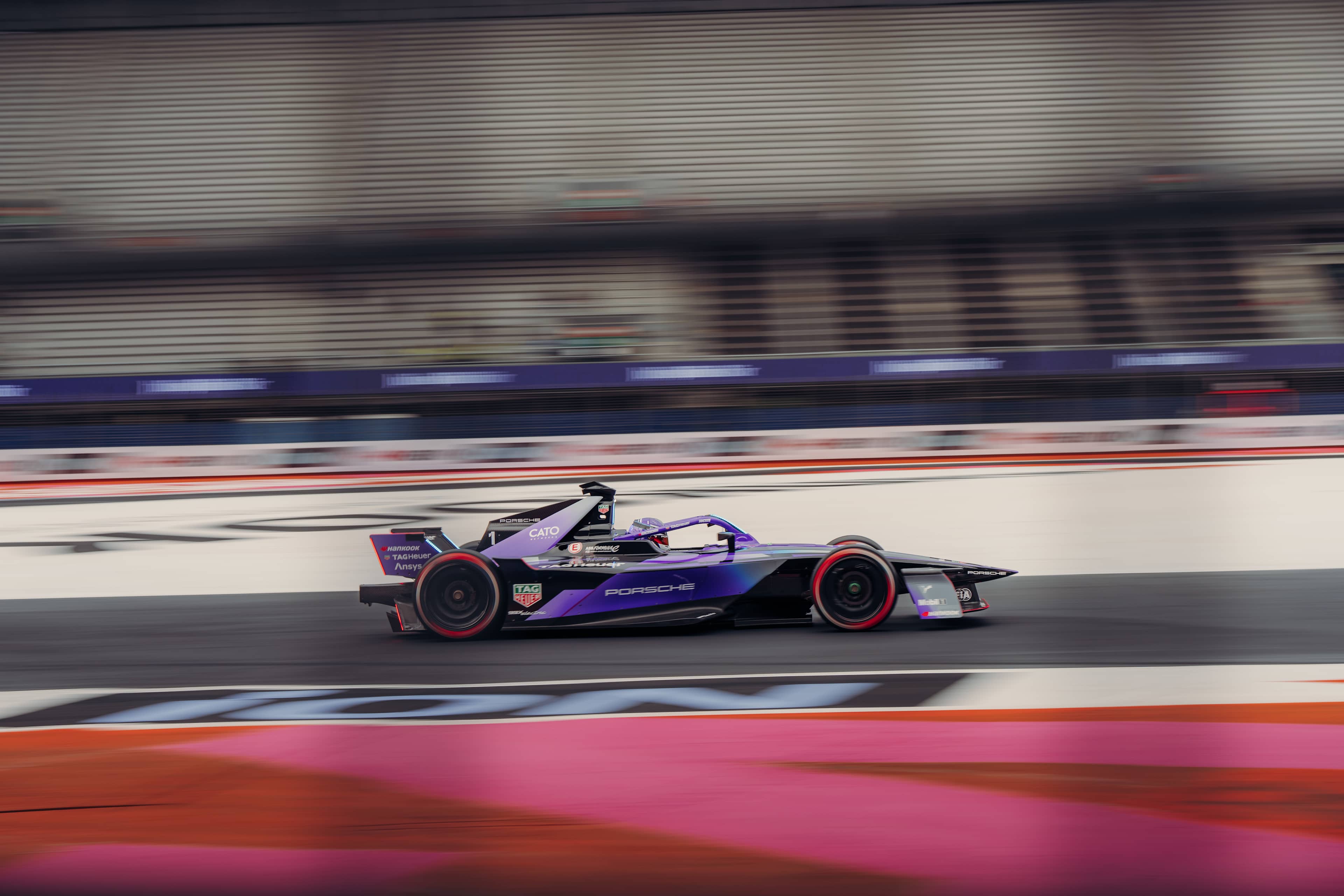 Pascal Wehrlein driving the Porsche 99X Electric