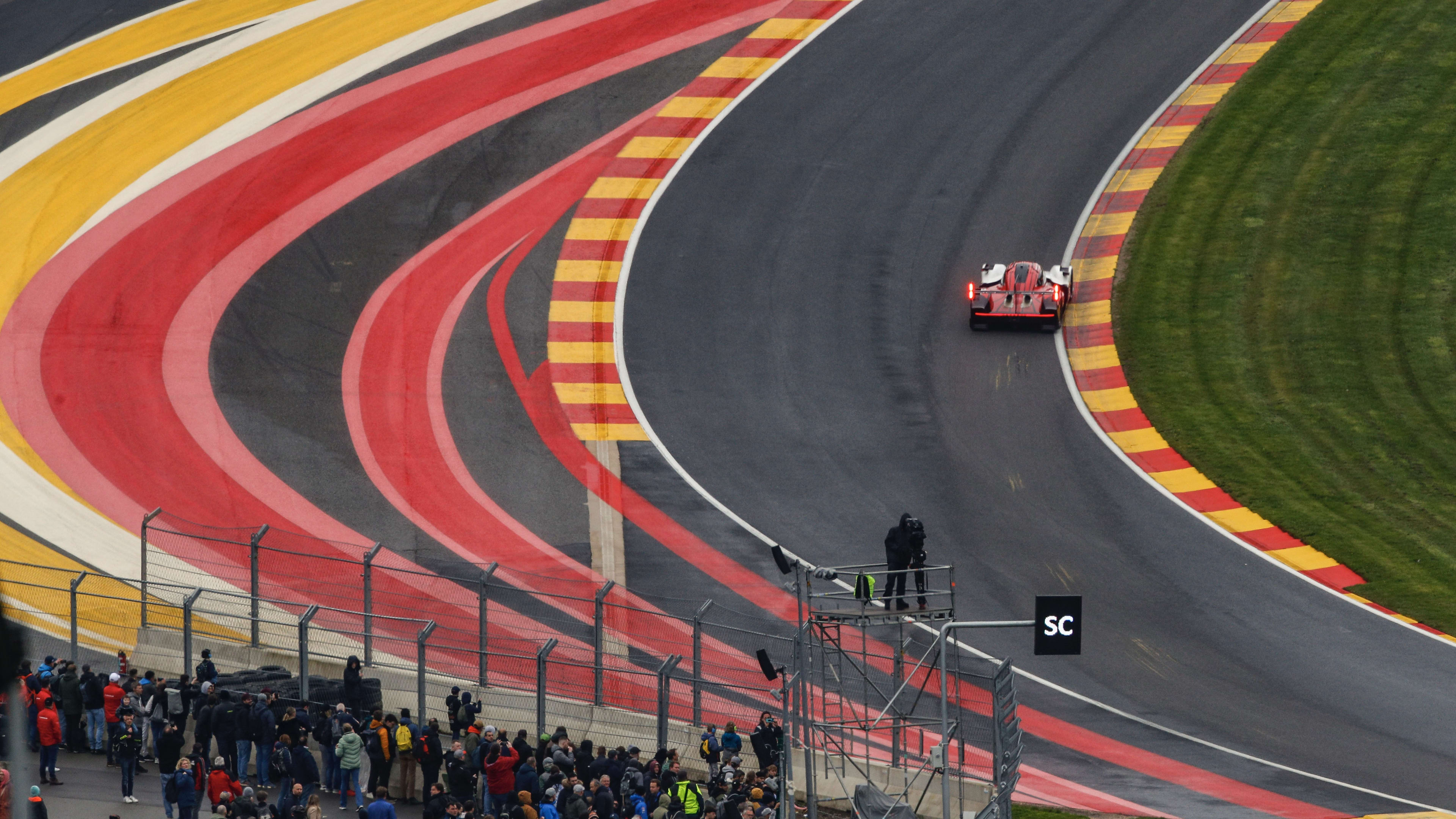 Porsche car on the track 