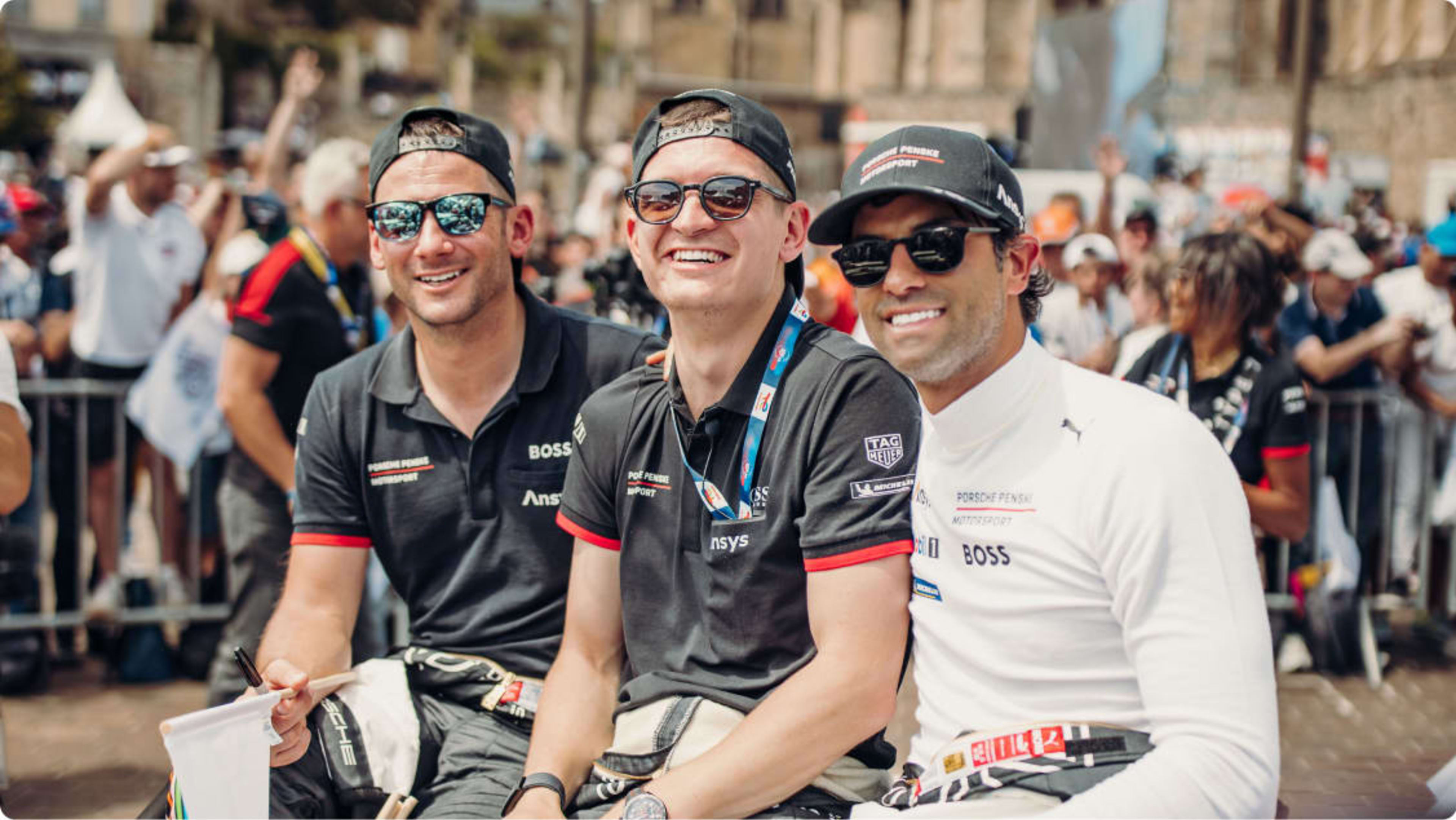 Felipe Nasr with Porsche racing team