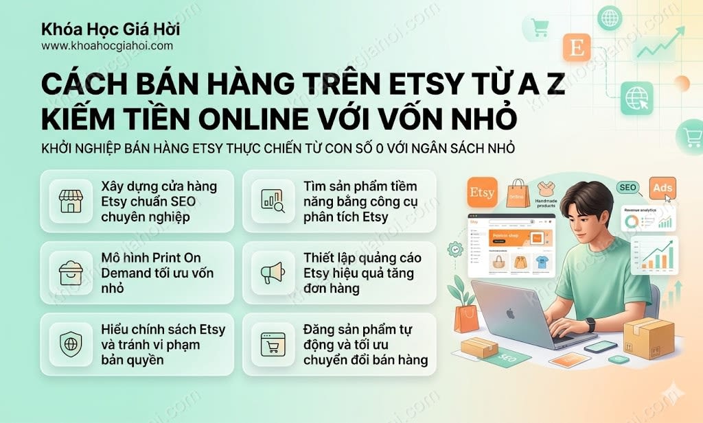 Cách Bán Hàng Trên Etsy Từ A - Z Kiếm Tiền Online Với Vốn Nhỏ