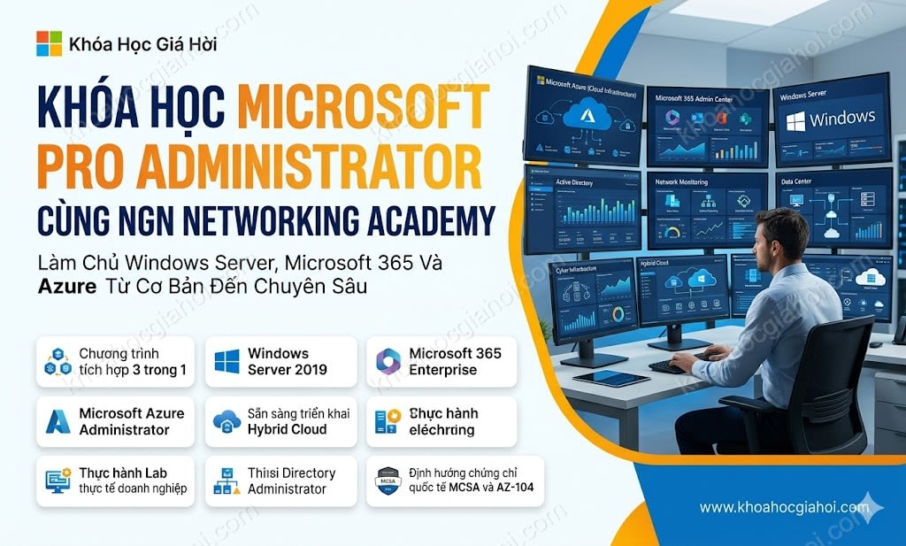Khóa Học Microsoft Pro Administrator Cùng NGN Networking Academy Khóa Học Microsoft Pro Administrator Cùng NGN Networking Academy