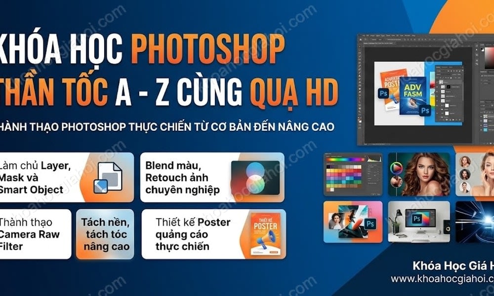Khóa Học Photoshop Thần Tốc A - Z Cùng Quạ HD