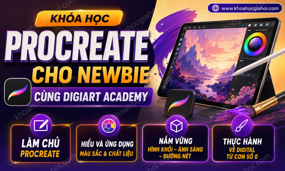 Khóa Học Procreate Cho Newbie Cùng Digiart Academy