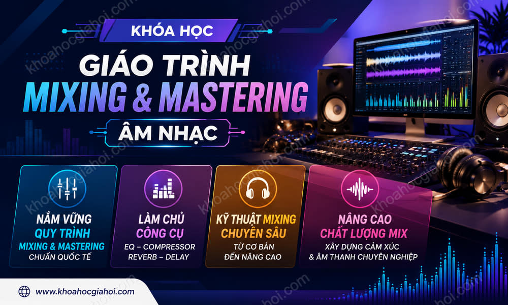 Khóa Học Giáo Trình Lý Thuyết Mixing Và Mastering Âm Nhạc