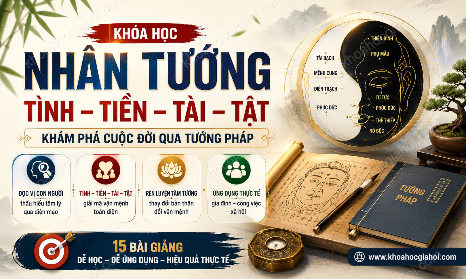 Khóa Học Nhân Tướng Tình Tiền Tài Tật – Khám Phá Cuộc Đời Qua Tướng Pháp