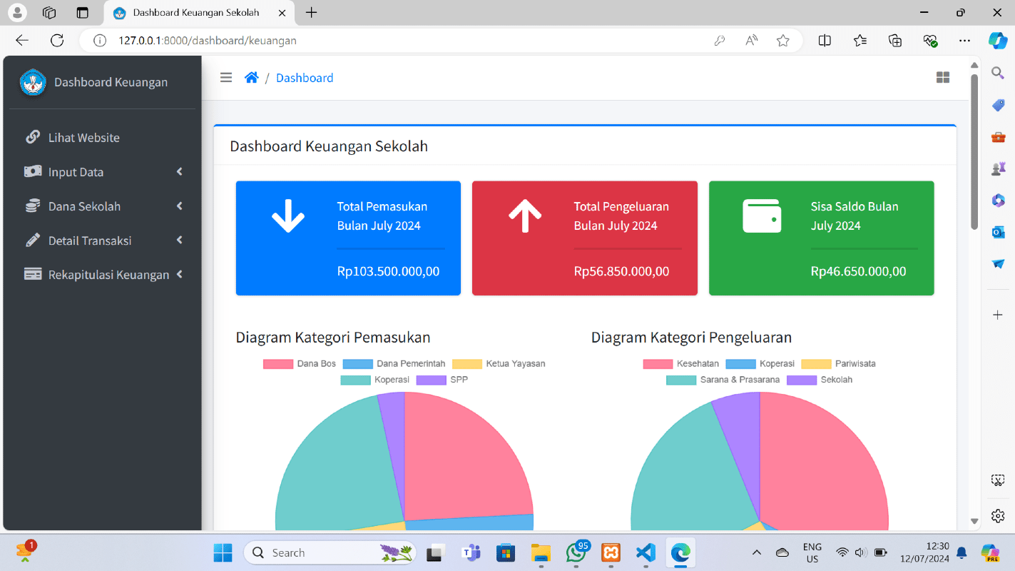 School Financial Recording