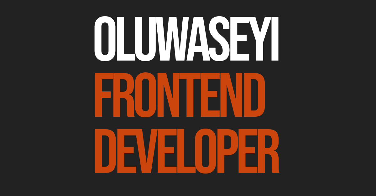 Seyi — Developer