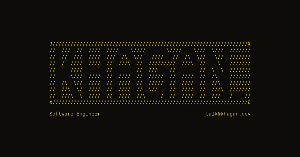 Khagan — Software Engineer