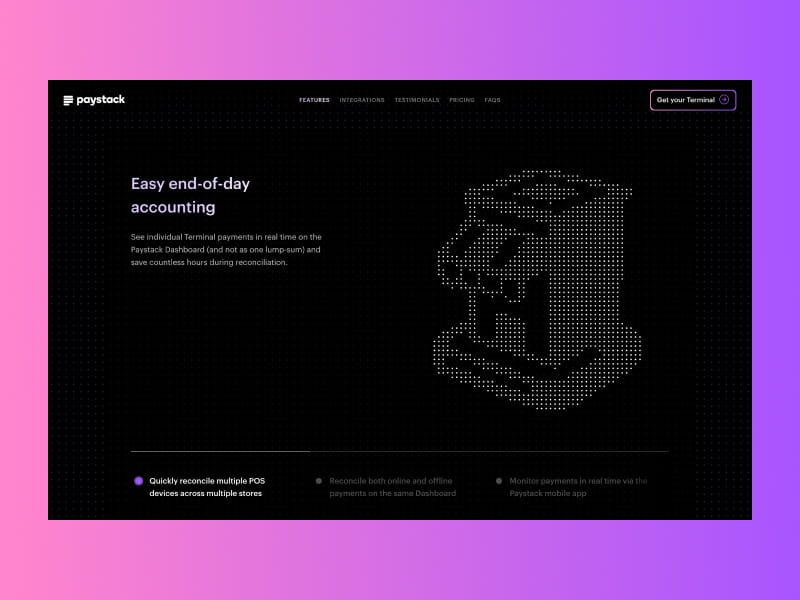 Screenshot from the Terminal website