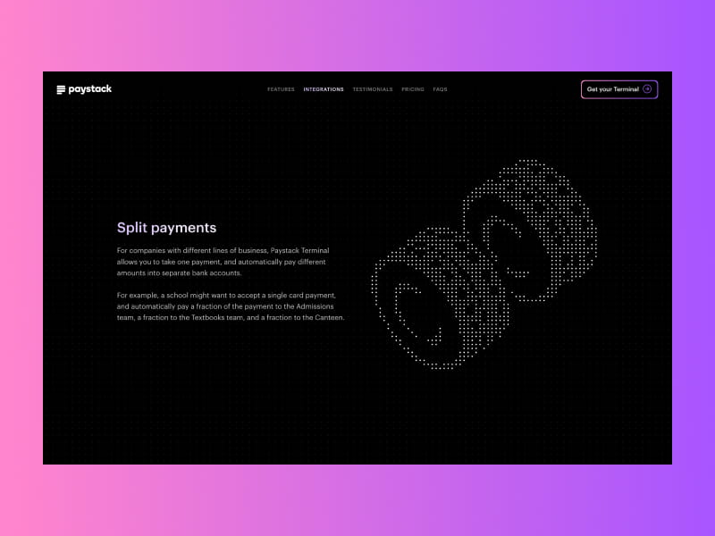 Screenshot from the Terminal website