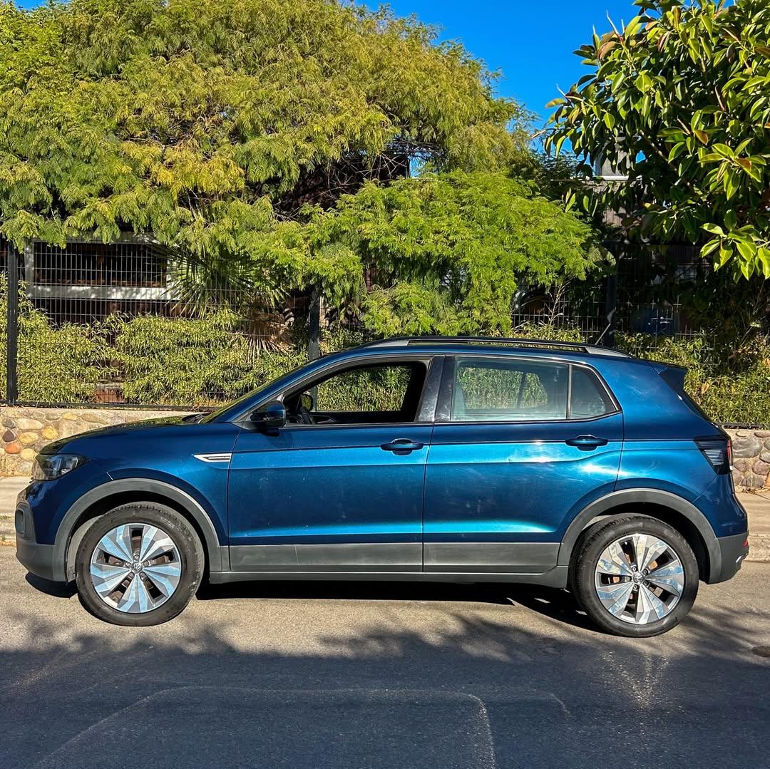2020 Volkswagen T-CROSS COMFORTLINE 1.6L Azul - Miniatura 4