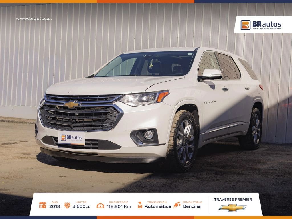 2018 Chevrolet Traverse 3.6 AT 4X4 Blanco - Imagen 1