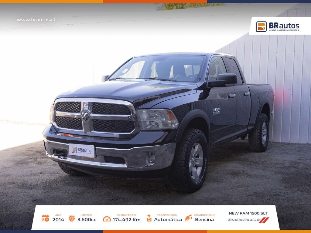 2014 Dodge Ram 3.6 CABL AT 4X4 Negro - Imagen 1
