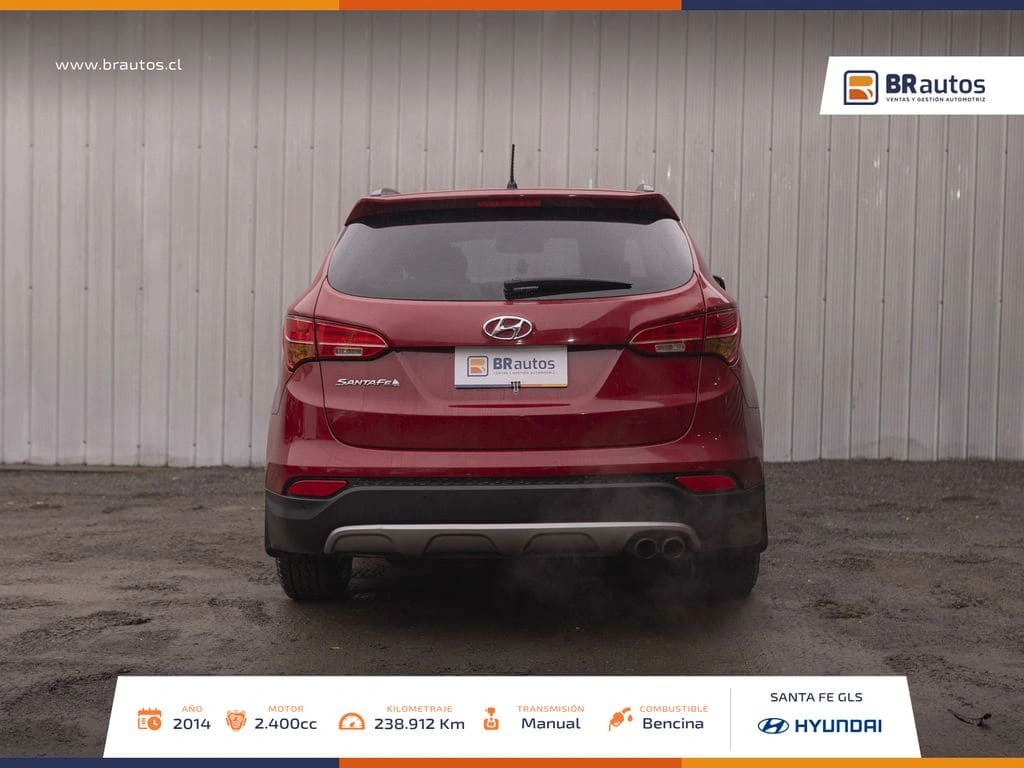 2014 Hyundai Santa Fe GLS 2.4 MT 4X2 Rojo - Miniatura 7