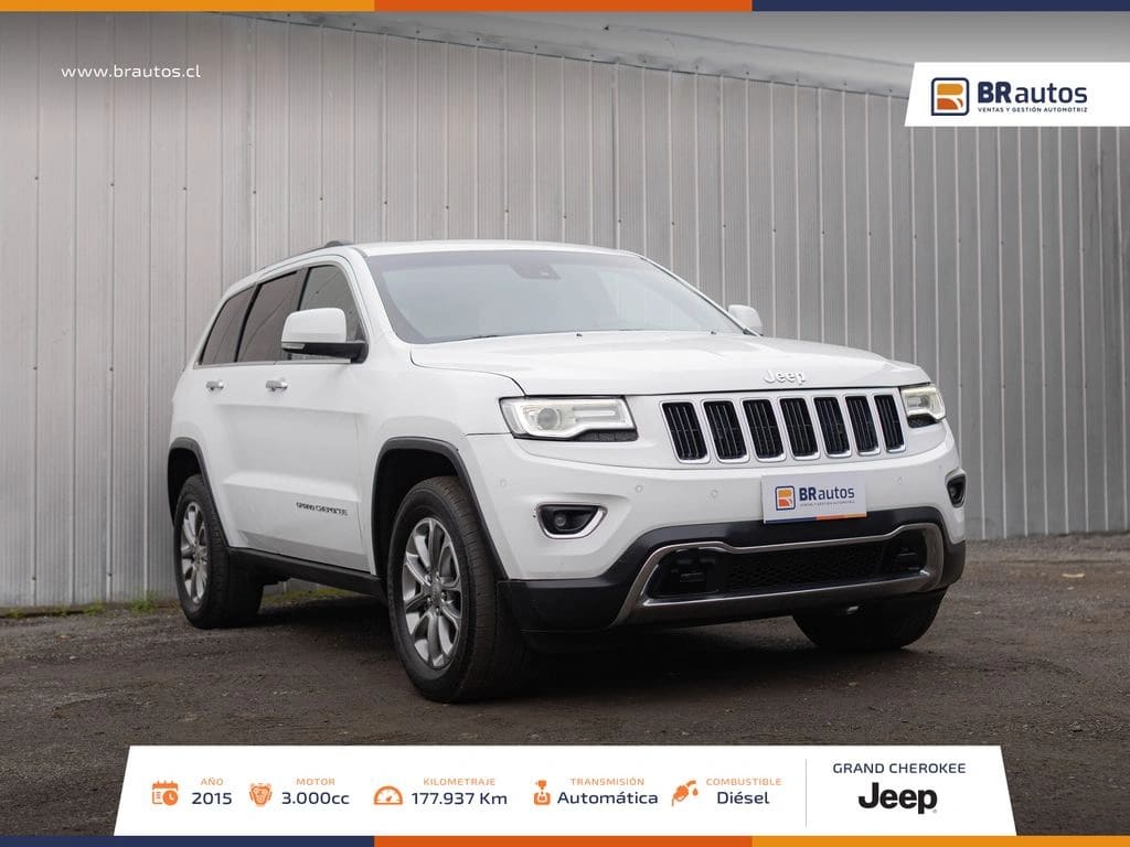 2015 Jeep Grand Cherokee LIMITED 4X4 3.0 AUT Blanco - Miniatura 3