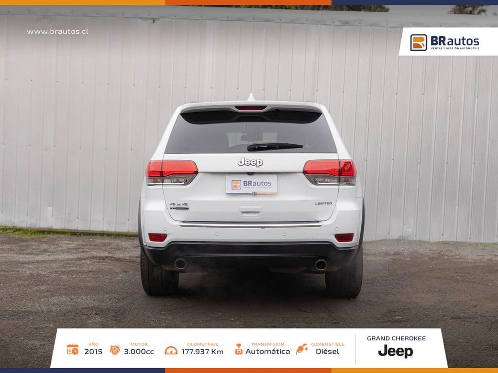 2015 Jeep Grand Cherokee LIMITED 4X4 3.0 AUT Blanco - Miniatura 6