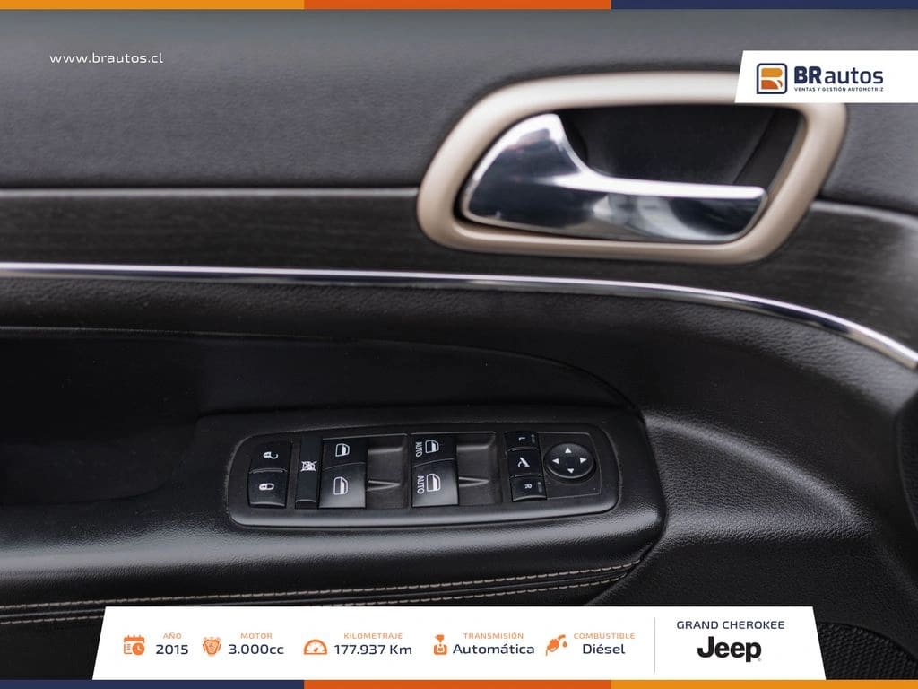 2015 Jeep Grand Cherokee LIMITED 4X4 3.0 AUT Blanco - Miniatura 10