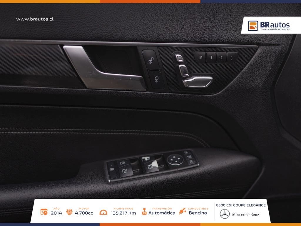 2014 Mercedes-Benz E 500 CGI COUPE ELEGANCE 4.7 mt Negro - Miniatura 10