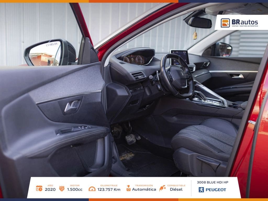 2020 Peugeot 3008 BLUE HDI HP 1.5 AUT Rojo - Miniatura 9