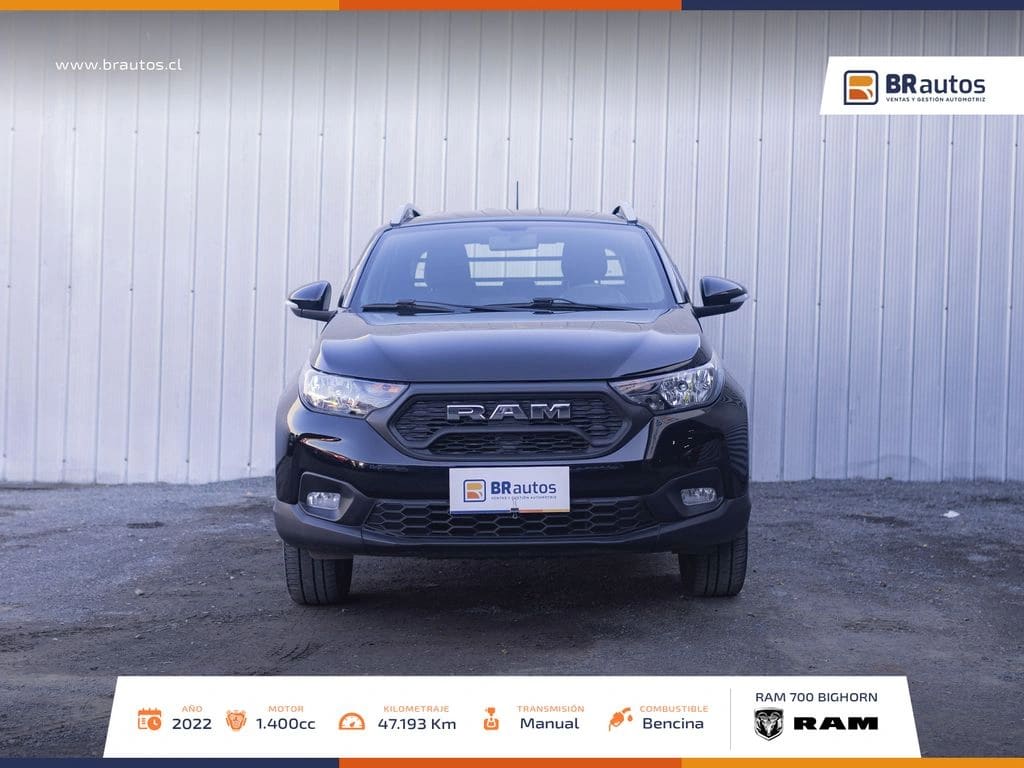2022 RAM 700 BIGHORN CD 1.4 Negro - Miniatura 2