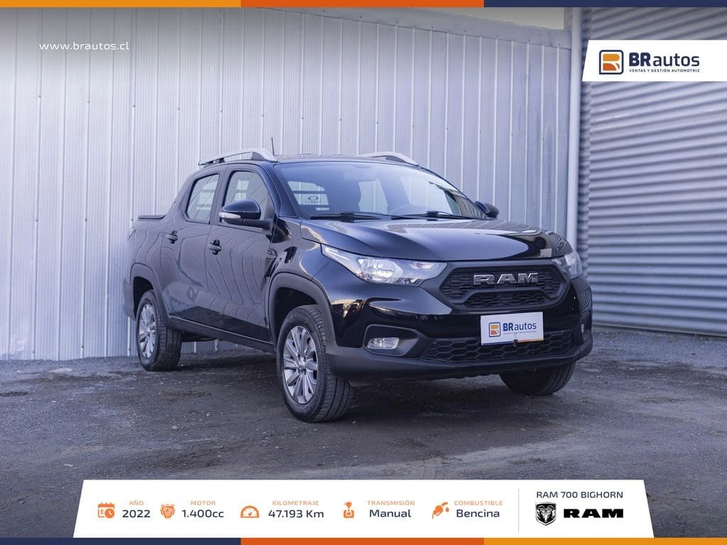 2022 RAM 700 BIGHORN CD 1.4 Negro - Miniatura 3