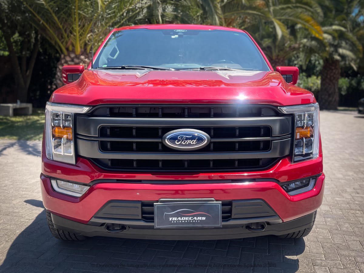 2022 Ford F150 LARIAT SPORT DCAB 4X4 5.0 F150 Rojo - Miniatura 8