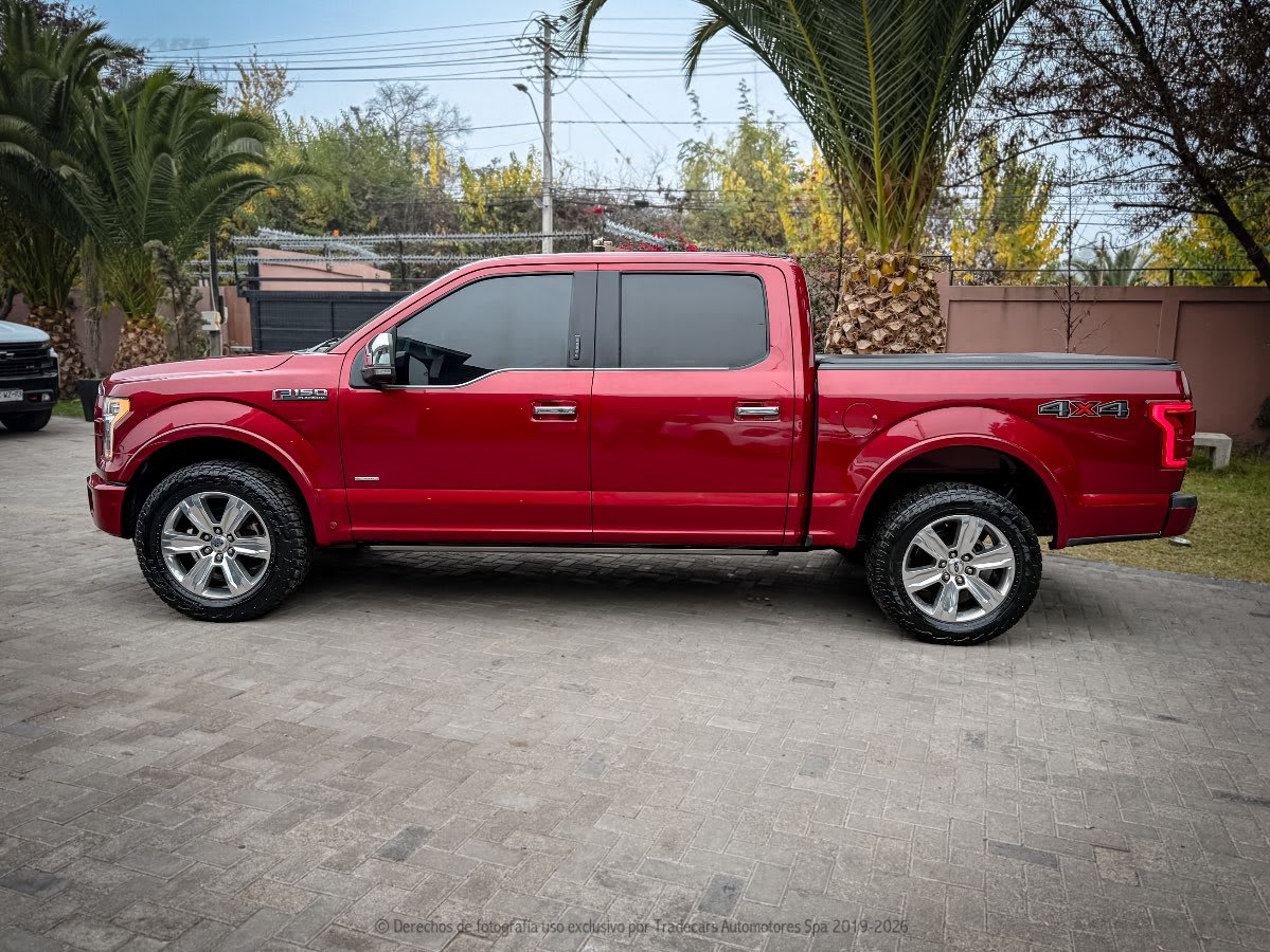 2017 Ford F150 PLATINUM 4X4 3.5 AUT F150 BLANCO T ROJO - Miniatura 7
