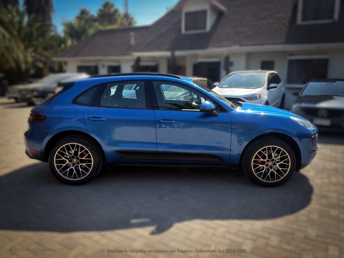2016 Porsche MACAN Azul - Miniatura 3