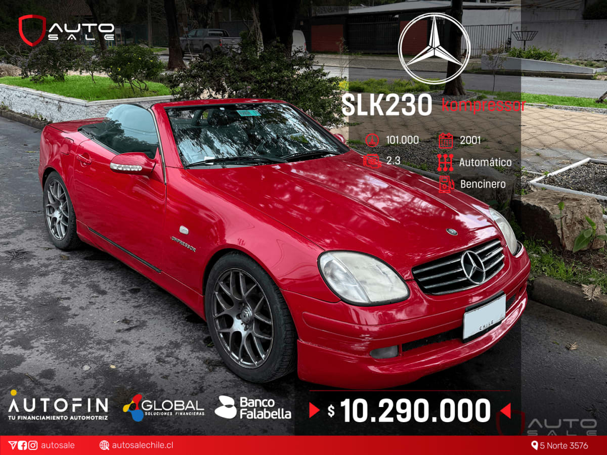 2001 Mercedes-Benz Slk230 Rojo - Imagen 1