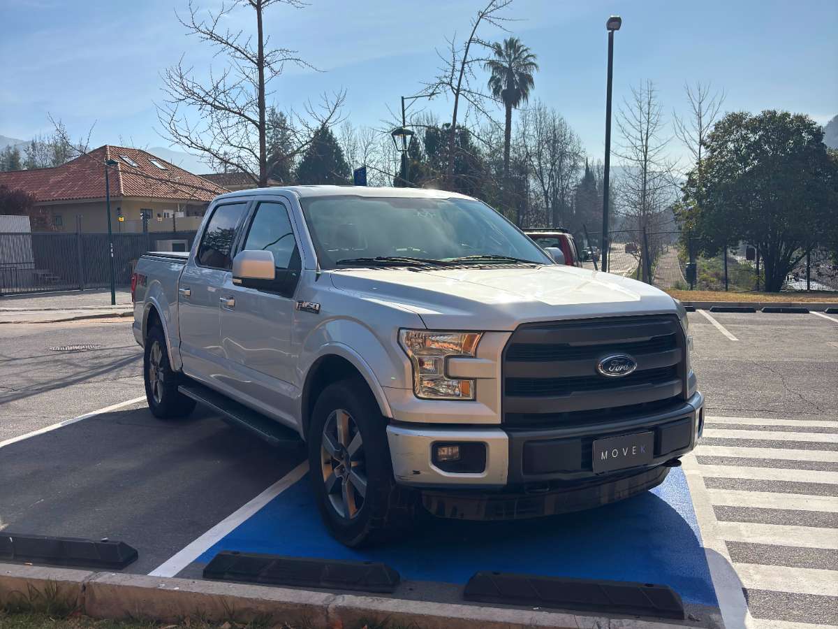 2015 Ford F150 LARIAT LUXURY 4X4 5.0 AUT Gris - Miniatura 4