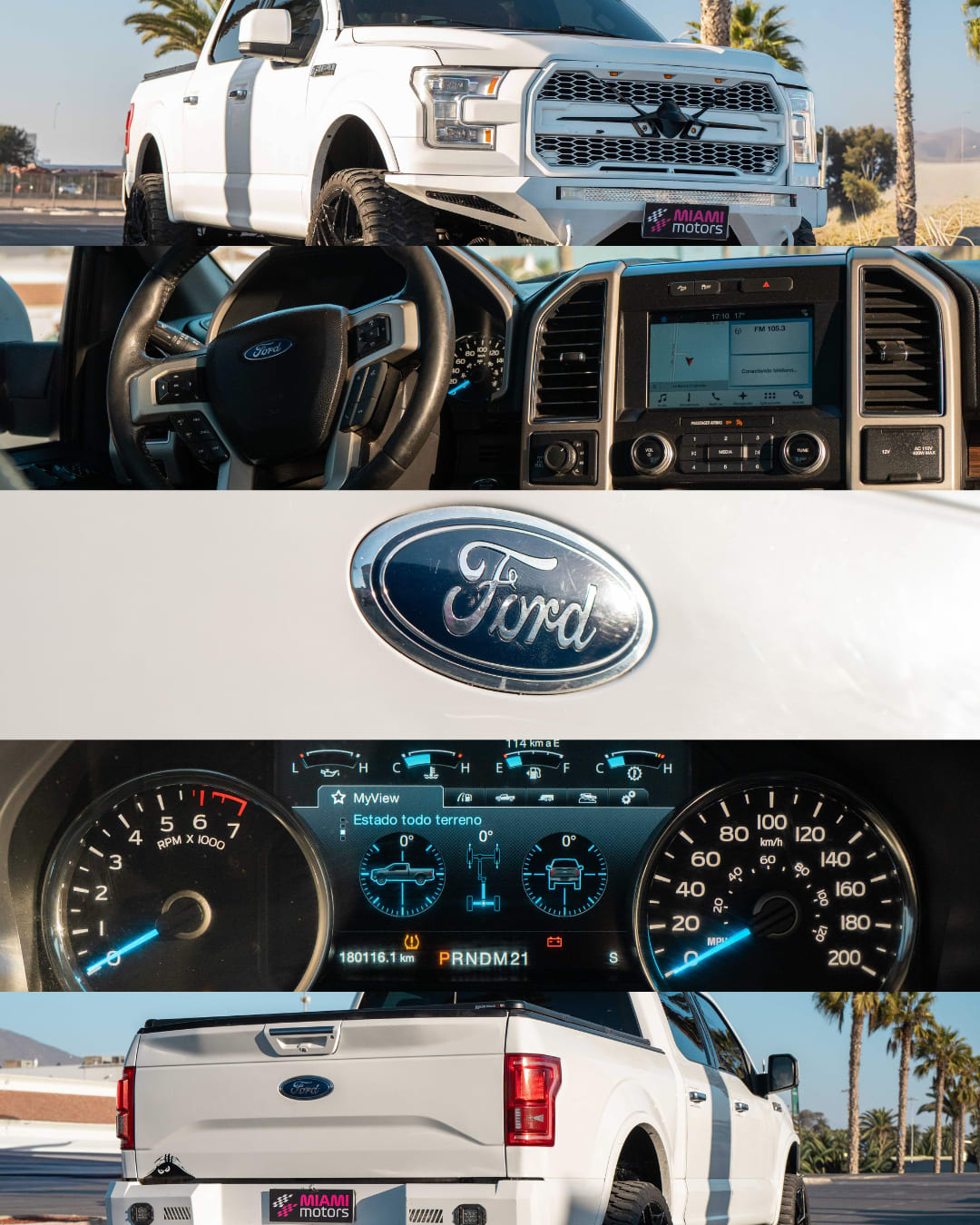 2018 Ford F150 LARIAT Blanco - Miniatura 4